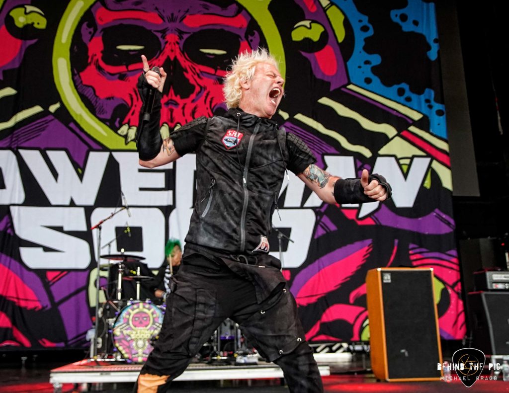 Powerman 5000 at PNC Pavilion in Charlotte North Carolina for Freaks on Parade tour