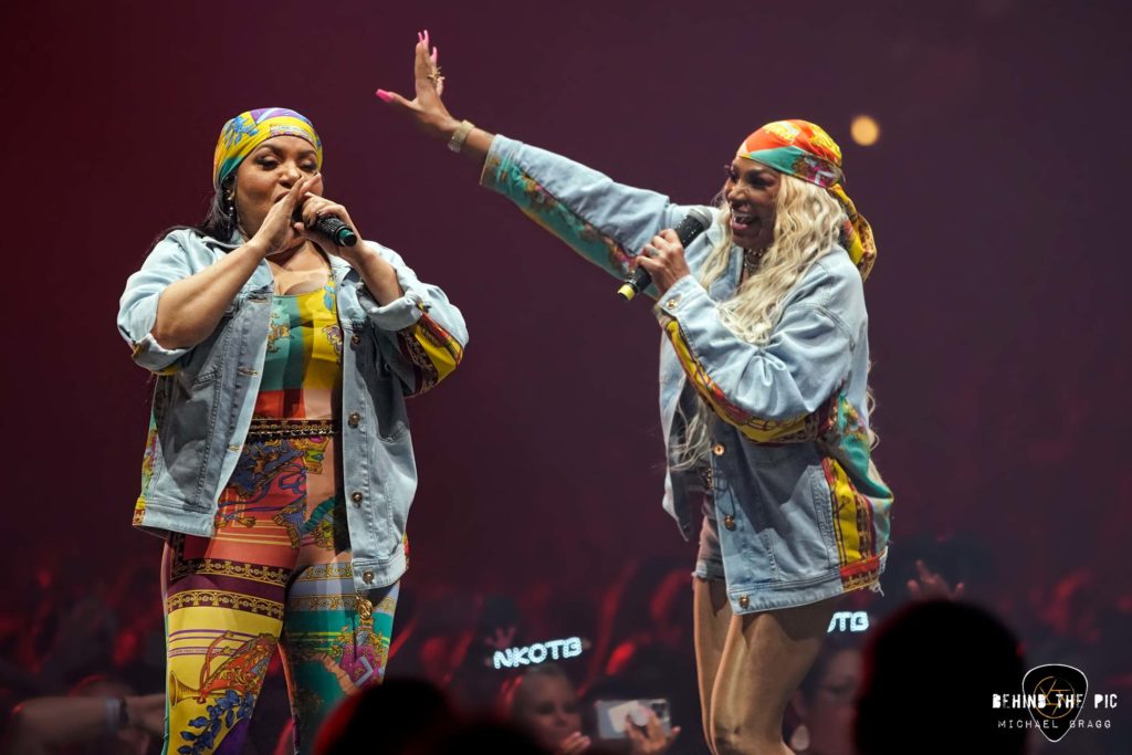 Salt N Pepa performs at Bon Secours Wellness Arena in Greenville, SC as part of the Mixtape Tour 2022
