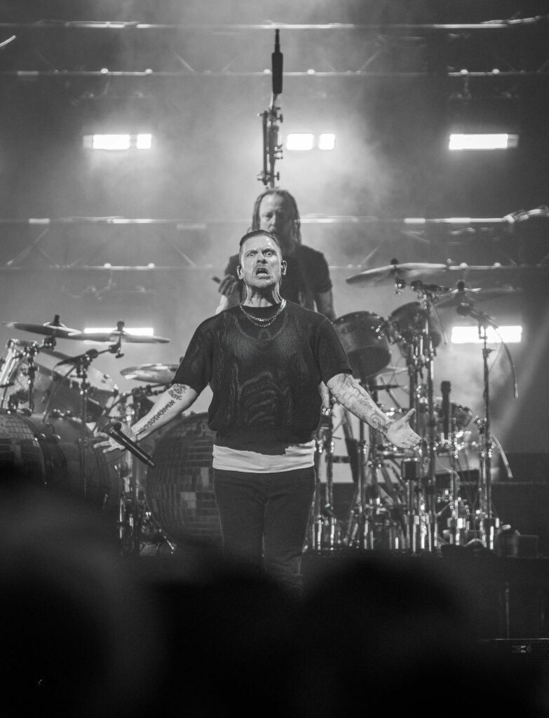 Shinedown on the "Damce, Kid,. Dance" tour at Golden 1 Center in Sacrmento, California