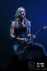 Nita Strauss of Alice Cooper at the Peace Center in Greenville South Carolina