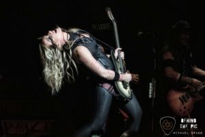 Nita Strauss of Alice Cooper at the Peace Center in Greenville South Carolina