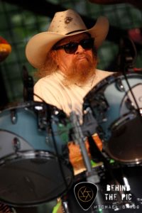 Legendary rock and roll hall of fame member and Lynyrd Skynyrd drummer Artimus Pyle at The Barn at Paint Fork in Asheville North Carolina