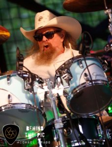 Legendary rock and roll hall of fame member and Lynyrd Skynyrd drummer Artimus Pyle at The Barn at Paint Fork in Asheville North Carolina