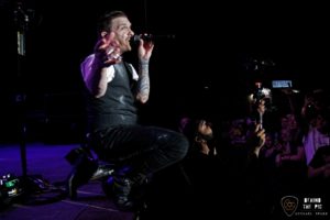 Brent Smith of Shinedown at CCNB Amphitheatre at Heritage Park in Simpsonville South Carolina