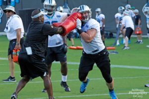 Carolina Panthers at Wofford College in Spartanburg South Carolina