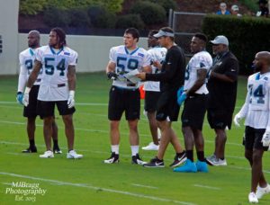 Carolina Panthers at Wofford College in Spartanburg South Carolina