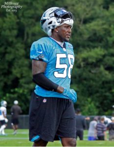 Carolina Panthers at Wofford College in Spartanburg South Carolina