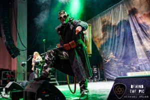 heavy metal rockers Sabaton perform at the PNC Music Pavilion in Charlotte North Carolina opening foe Judas Priest