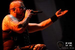 heavy metal rockers Sabaton perform at the PNC Music Pavilion in Charlotte North Carolina opening foe Judas Priest