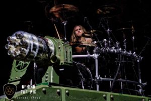 heavy metal rockers Sabaton perform at the PNC Music Pavilion in Charlotte North Carolina opening foe Judas Priest