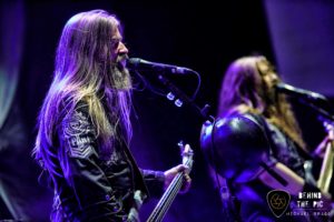 heavy metal rockers Sabaton perform at the PNC Music Pavilion in Charlotte North Carolina opening foe Judas Priest