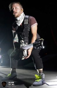 Zach Myers of Shinedown at CCNB Amphitheatre at Heritage Park in Simpsonville South Carolina