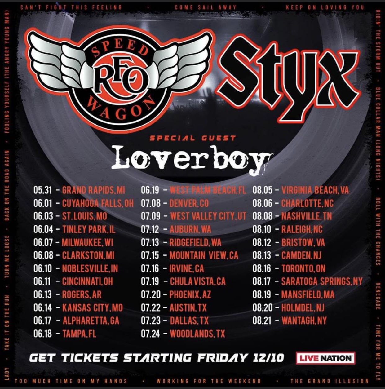 loverboy reo speedwagon styx tour