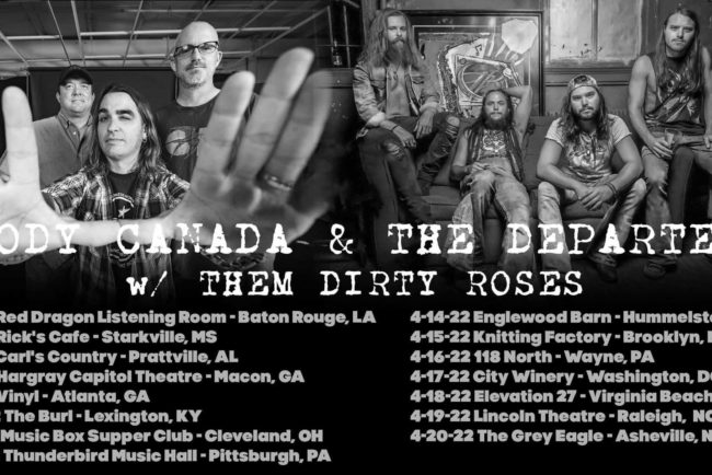 Cody Canada with Them Dirty Roses Tour