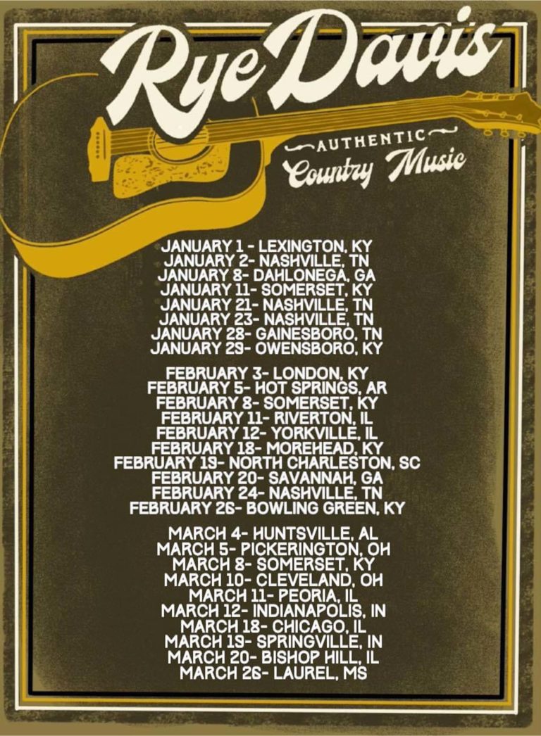 Rye Davis Tour 2022