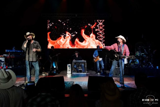Tracy Lawrence and Clay Walker open tour in Charlotte North Carolina at Ovens Auditorium at The BoPlex