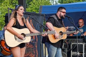 Brandi Colt and Andrew Crawford at Greenville Harley Davidson in South Carolina