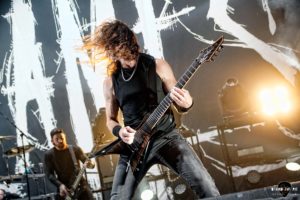 Sweden heavy metal band In Flames at Bon Secours Wellness Arena in Greenville South Carolina for Metal Tour of The Year