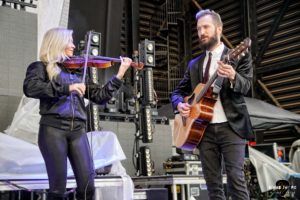 Lacey Sturm and Josh Sturm at CCNB Amphitheatre at Heritage Park in Simpsonville South Carolina
