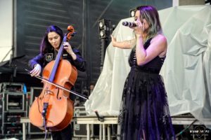 Lacey Sturm and Josh Sturm at CCNB Amphitheatre at Heritage Park in Simpsonville South Carolina