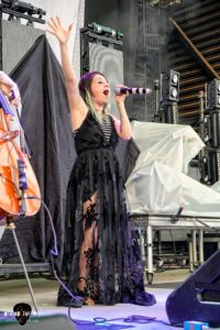 Lacey Sturm and Josh Sturm at CCNB Amphitheatre at Heritage Park in Simpsonville South Carolina