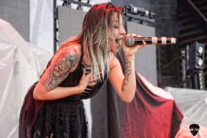 Lacey Sturm and Josh Sturm at CCNB Amphitheatre at Heritage Park in Simpsonville South Carolina