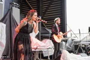 Lacey Sturm and Josh Sturm at CCNB Amphitheatre at Heritage Park in Simpsonville South Carolina