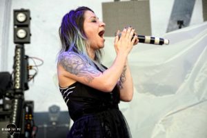 Lacey Sturm and Josh Sturm at CCNB Amphitheatre at Heritage Park in Simpsonville South Carolina