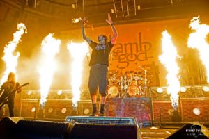 Heavy metal band Lamb of God at Bon Secours Wellness Arena in Greenville South Carolina for Metal Tour of The Year