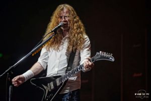Heavy metal band Megadeth at Bon Secours Wellness Arena in Greenville South Carolina for Metal Tour of The Year