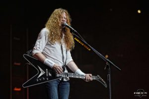 Heavy metal band Megadeth at Bon Secours Wellness Arena in Greenville South Carolina for Metal Tour of The Year