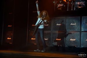 Heavy metal band Megadeth at Bon Secours Wellness Arena in Greenville South Carolina for Metal Tour of The Year