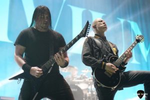 Heavy metal band Trivium at Bon Secours Wellness Arena in Greenville South Carolina for Metal Tour of The Year