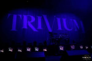 Heavy metal band Trivium at Bon Secours Wellness Arena in Greenville South Carolina for Metal Tour of The Year