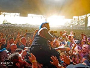 Mudvayne at PNC Pavilion in Charlotte North Carolina for Freaks on Parade tour
