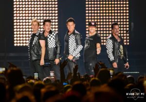 NKOTB performs at Bon Secours Wellness Arena in Greenville, SC as part of the Mixtape Tour 2022