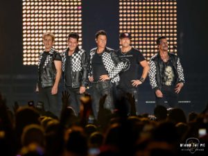 NKOTB performs at Bon Secours Wellness Arena in Greenville, SC as part of the Mixtape Tour 2022