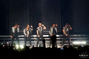 NKOTB performs at Bon Secours Wellness Arena in Greenville, SC as part of the Mixtape Tour 2022