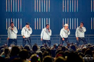 NKOTB performs at Bon Secours Wellness Arena in Greenville, SC as part of the Mixtape Tour 2022