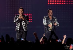 NKOTB performs at Bon Secours Wellness Arena in Greenville, SC as part of the Mixtape Tour 2022