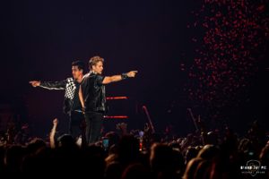 NKOTB performs at Bon Secours Wellness Arena in Greenville, SC as part of the Mixtape Tour 2022