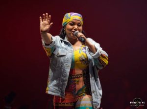 Salt N Pepa performs at Bon Secours Wellness Arena in Greenville, SC as part of the Mixtape Tour 2022