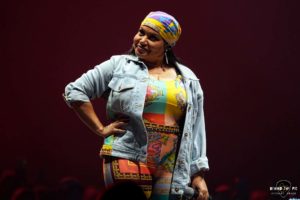 Salt N Pepa performs at Bon Secours Wellness Arena in Greenville, SC as part of the Mixtape Tour 2022