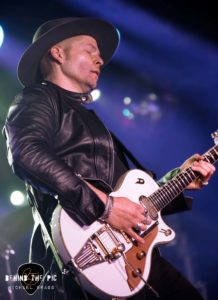 Eric Johanson of New Orleans performs at the Salvage Station in Asheville, NC