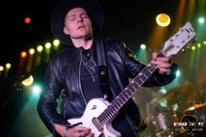Eric Johanson of New Orleans performs at the Salvage Station in Asheville, NC
