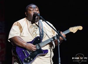 Christone "Kingfish" Ingram performed as part of the Buddy Guy "Damn Right Farewell" tour at Spartanburg Memorial Auditorium