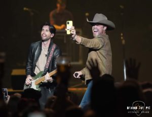 Dustin Lynch performed as part of Kane Brown's "Drunk or Dreaming Tour" at Bon Secours Wellness Arena in Greenville, SC