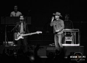 Dustin Lynch performed as part of Kane Brown's "Drunk or Dreaming Tour" at Bon Secours Wellness Arena in Greenville, SC