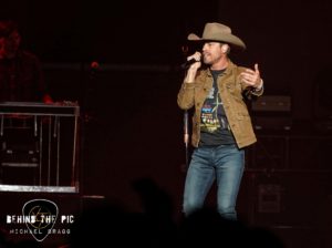 Dustin Lynch performed as part of Kane Brown's "Drunk or Dreaming Tour" at Bon Secours Wellness Arena in Greenville, SC
