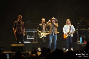 Dustin Lynch performed as part of Kane Brown's "Drunk or Dreaming Tour" at Bon Secours Wellness Arena in Greenville, SC